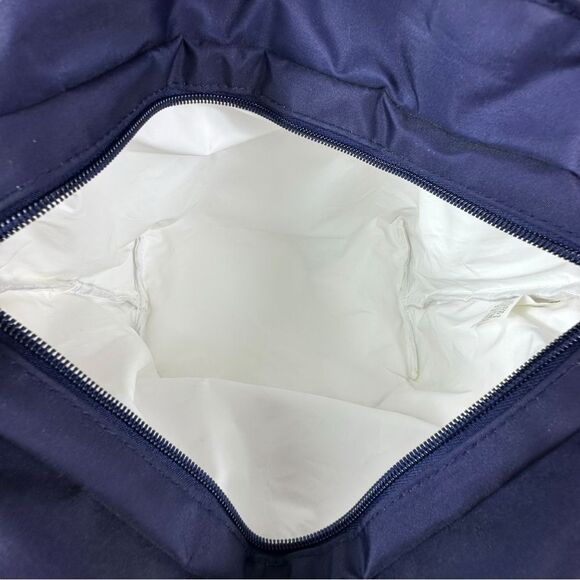 Tupperware Navy Cream Plaid Insulated Zip Top Lunch Bag - Picture 7 of 7